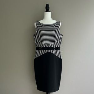 Black and white sleeveless Jones NY dress